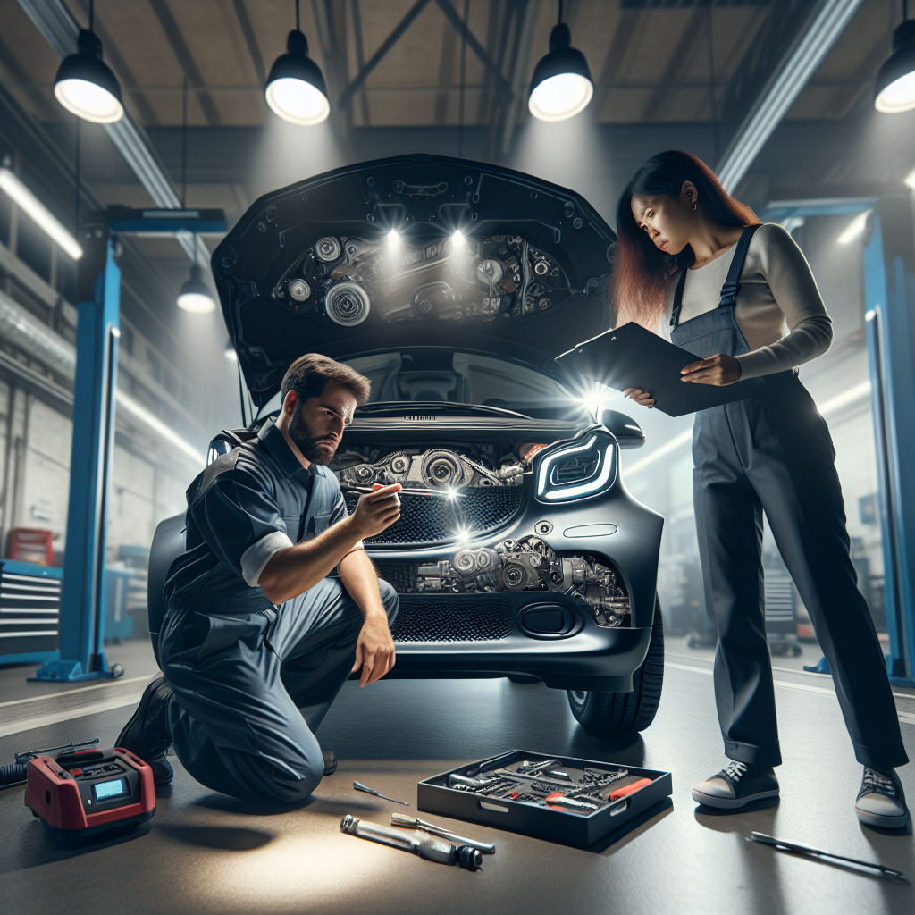 Czyszczenie wewnętrznych kół zębatych skrzyni biegów Mercedesa szczotką i płynem